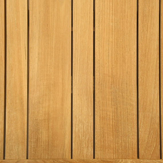 Beluga table 200x95cm, frame: teak, tabletop: teak slats