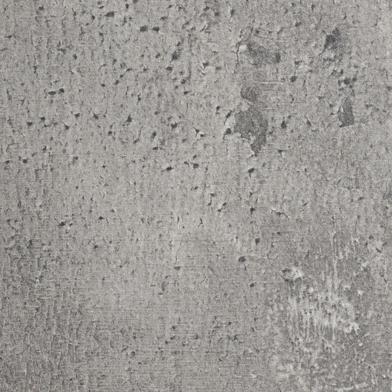 Taku bistro table round 90cm, frame: stainless steel white matt textured coating, table top: fm-laminat spezial cement
