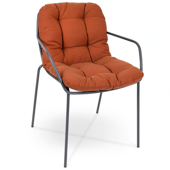 Seat and back cushion for Claris armchair, swingchair and rocking armchair, fabric: Cayenne