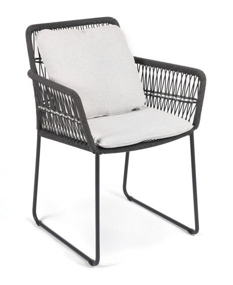 Back cushion Filo armchair pebble