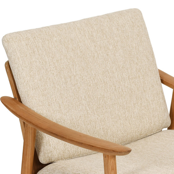 Back cushion Keno lounge armchair, fabric: Sahara