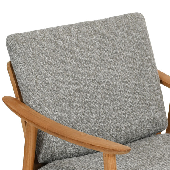 Back cushion Keno lounge armchair, fabric: Gobi