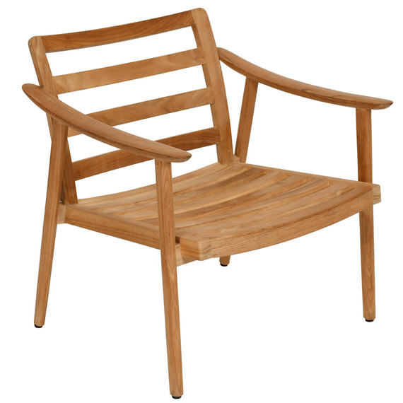 Keno lounge armchair, frame: teak