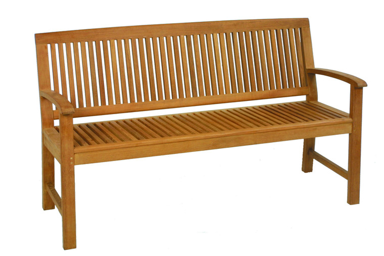 Bank Burma 142cm, Gestell und Sitzfläche: Teak