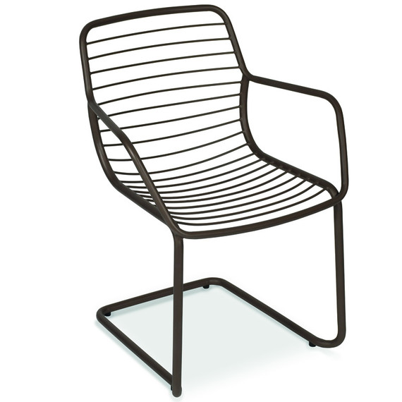 Claris swingchair, frame: stainless steel dark bronze matt textured coating