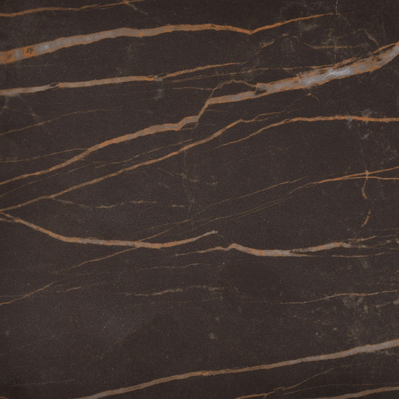 Claris pillar table oval 220x95cm, frame: stainless steel dark bronze matt textured coating, tabletop: fm-ceramtop marrone