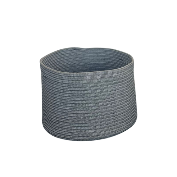 Umbria Outdoor Basket round 40 cm, made of UV and weather-resistant outdoor fibers, colour: Melange