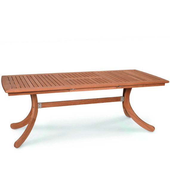 Ausziehtisch Teak 90x149/209 cm, Gestell Teakholz, Tischplatte: Teakholz