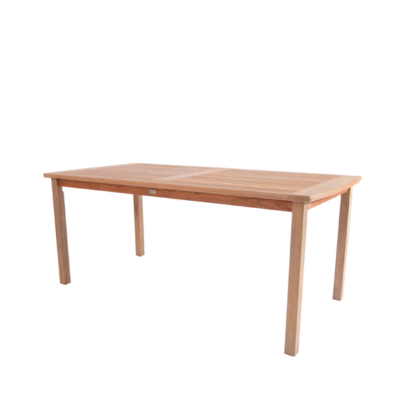 June table 88x176cm, frame: teak, tabletop: teak