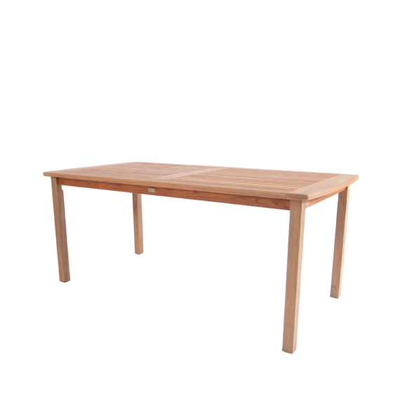 June Tisch 88x176cm, Gestell: Teak, Tischplatte: Teak