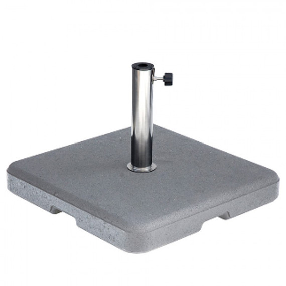 Concrete base grey 60kg, 59x59x9,5 cm