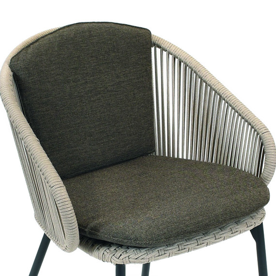 Seat and back cushion Basil armchair, fabric: shadow