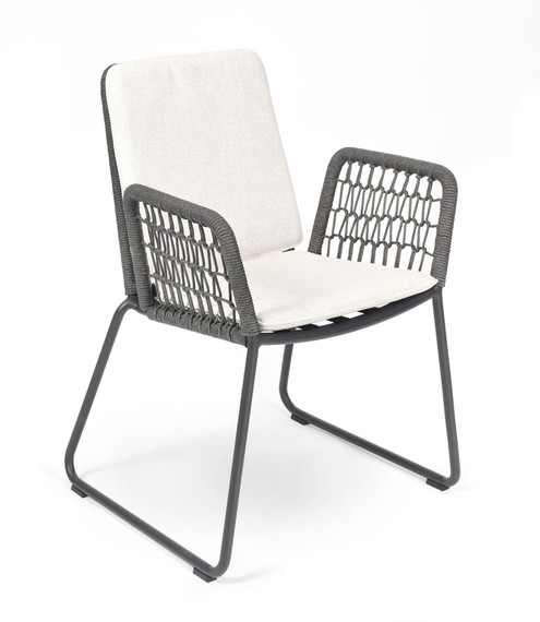 Seat and back cushion Wing light armchair, fabric: pebble