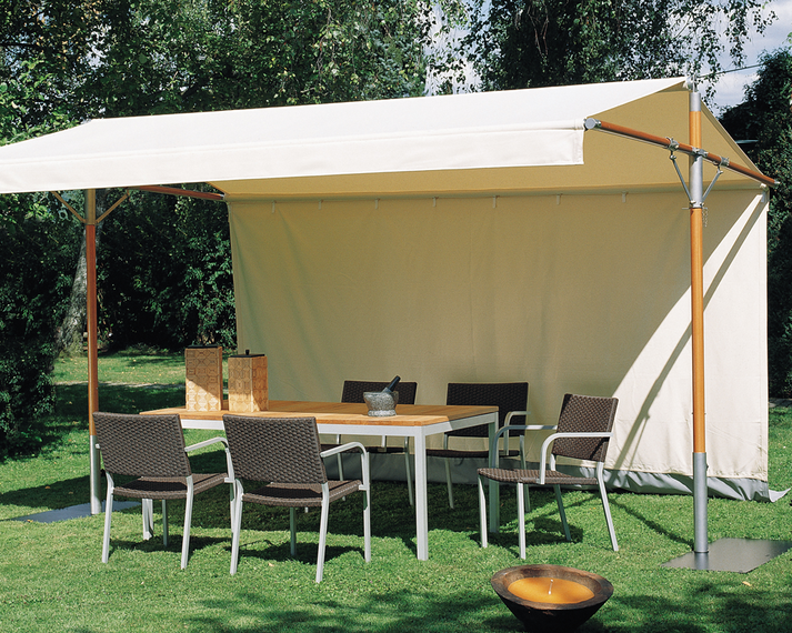 Woodline Piuma sunshade, aluminium and stainless steel