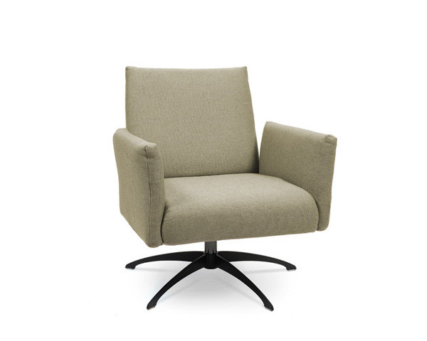 Kalos Lounge armchair, Five-star swivel base