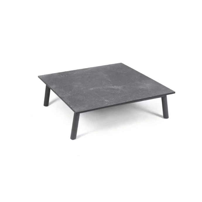 Luna Beistelltisch von Fischer Möbel – flacher Outdoor Beistelltisch mit klarer Form und hochwertiger Tischplatte für Garten und Terrasse