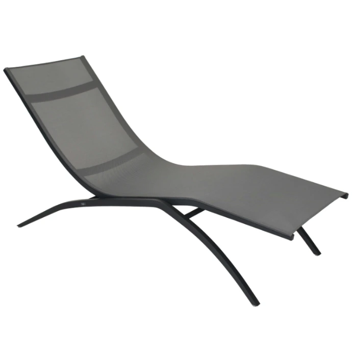 Atlantic Wellness Sonnenliege von Fischer Möbel – ergonomische Outdoor Liege mit reduzierter Form und wetterfestem Gewebe für Garten und Terrasse