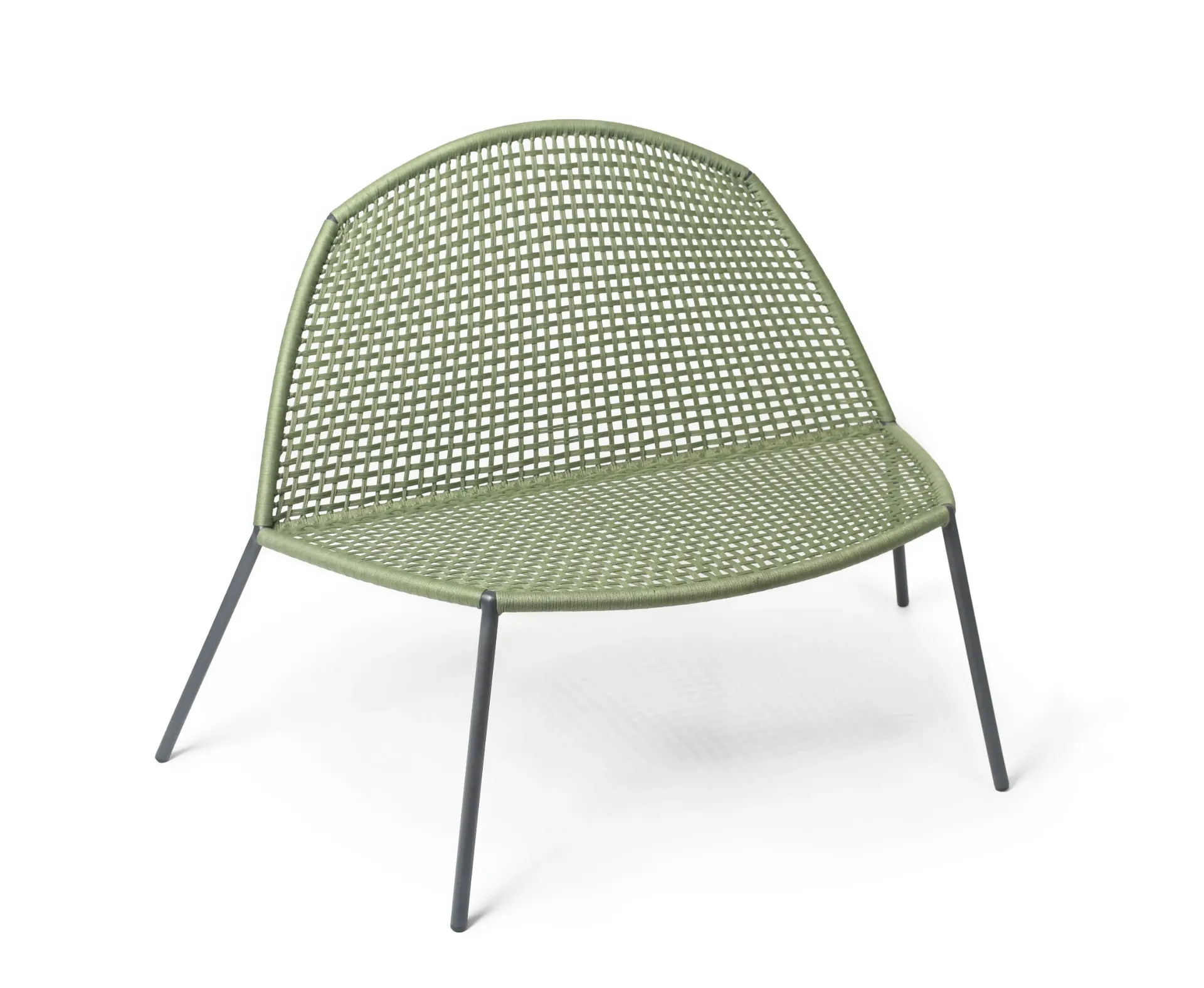 [3260AS-441] Bloom Lounge Sessel (fm-flat rope green (5mm))