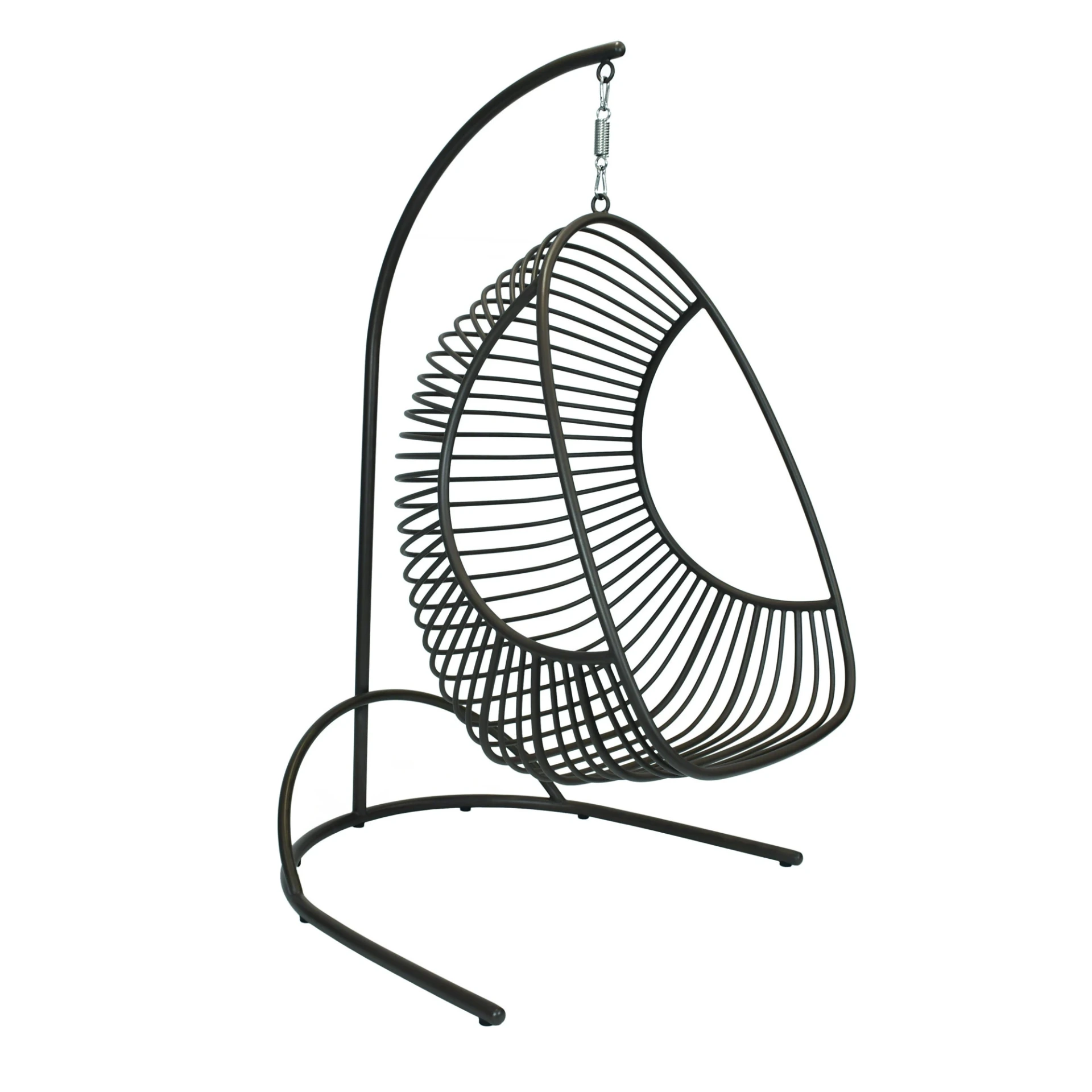 [5658AS-00] Claris hanging frame incl. hanging chair (Stainless steel textured coating, anthracite matt)