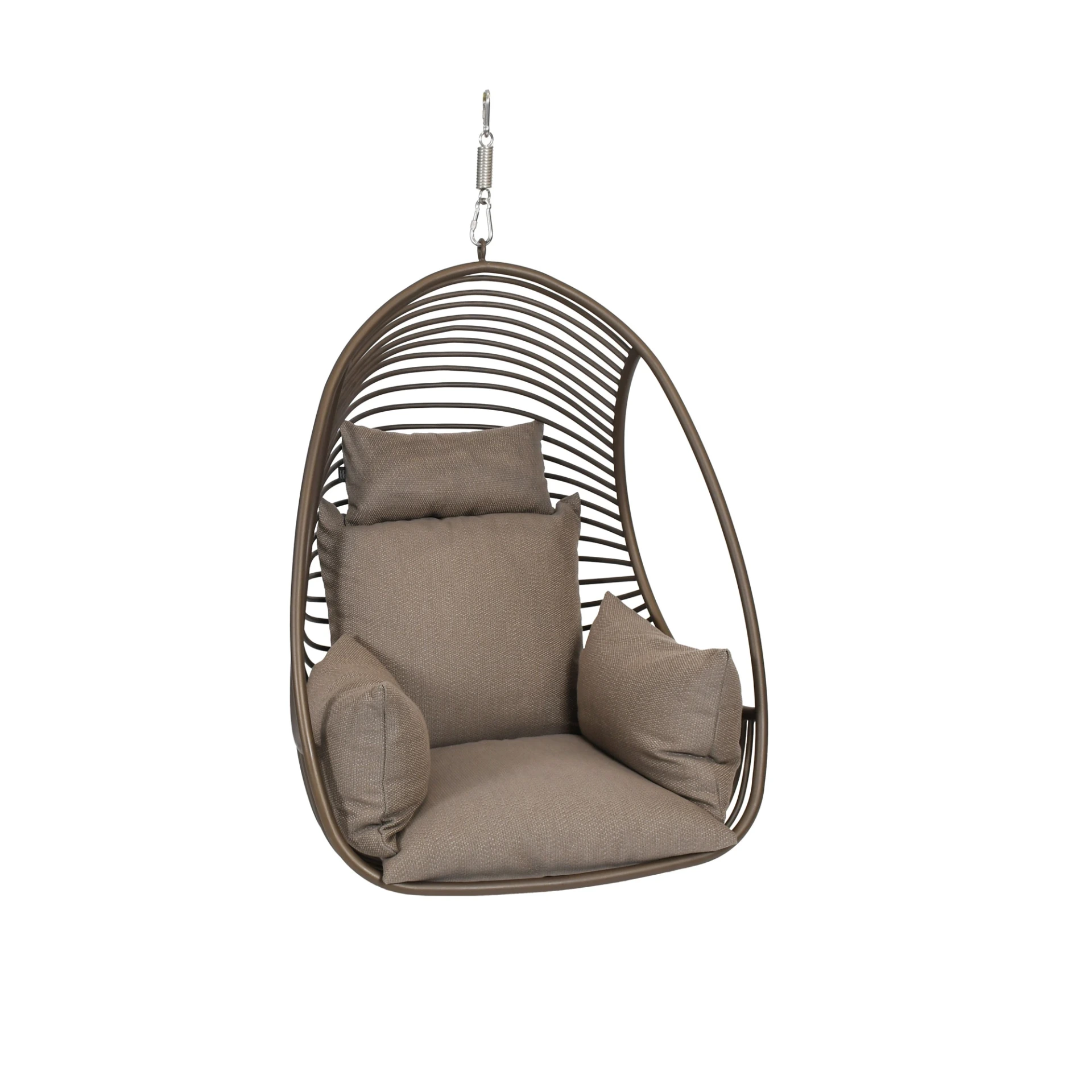 [5655AS-00] Claris hanging chair  (Stainless steel textured coating, anthracite matt)