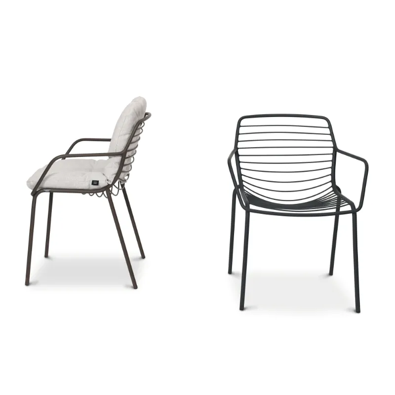 [5670AS-00/19] Claris armchair (Aluminium textured coating, anthracite matt)