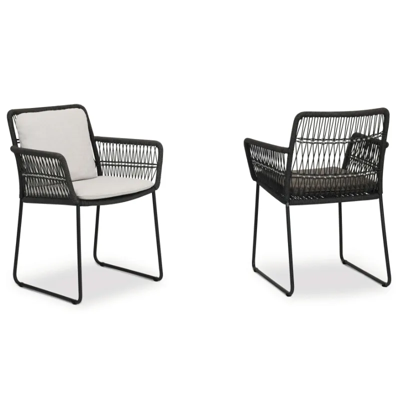 [2360AS-41] Filo armchair (Stainless steel textured coating, anthracite matt)