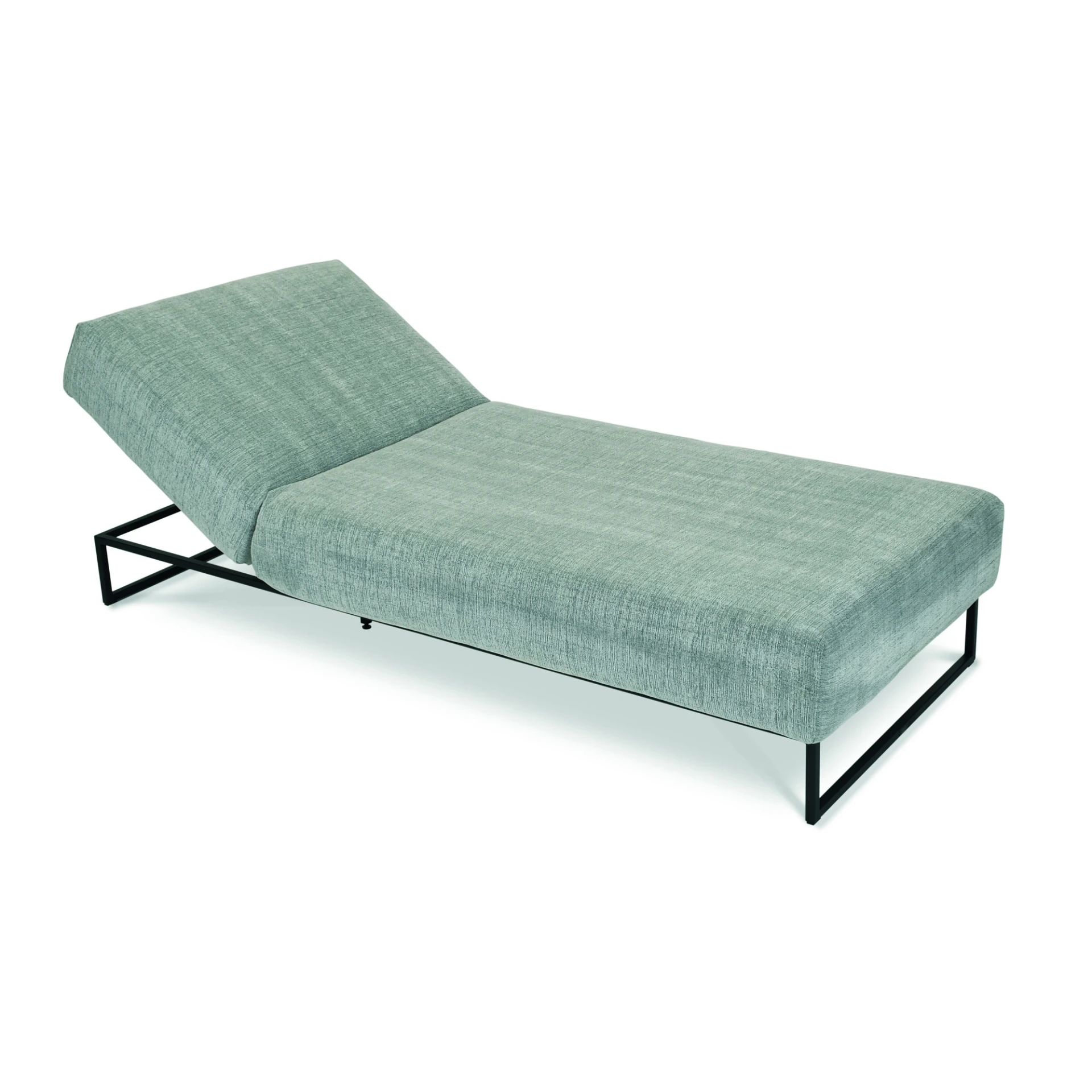 [2828-10014W/A] Flora sunbed (Foot slider, Natte Nature weatherproof 10014W Kat A)