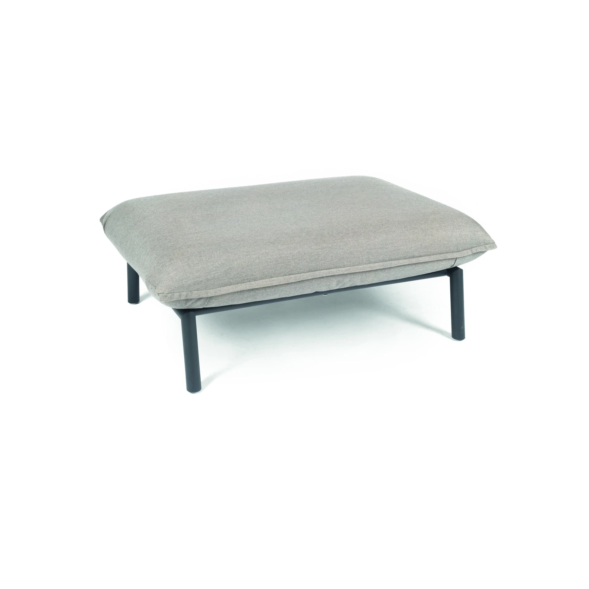 [3846AS-10014W/A] Luna bench (Stainless steel textured coating, anthracite matt, Natte Nature weatherproof 10014W Kat A)
