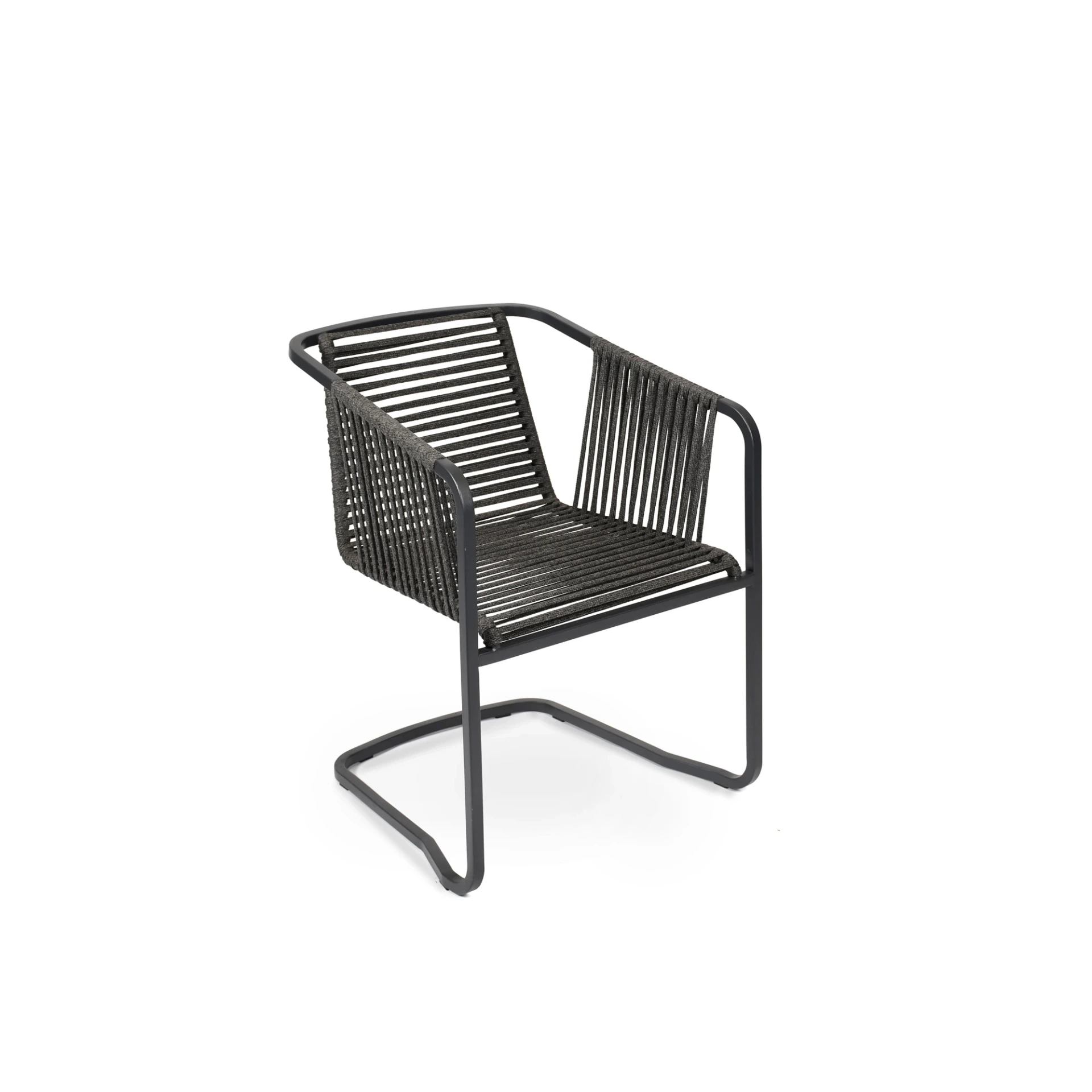 [2462AS-63] Suite swingchair (Aluminium textured coating, anthracite matt, fm-flat rope granite (11mm))