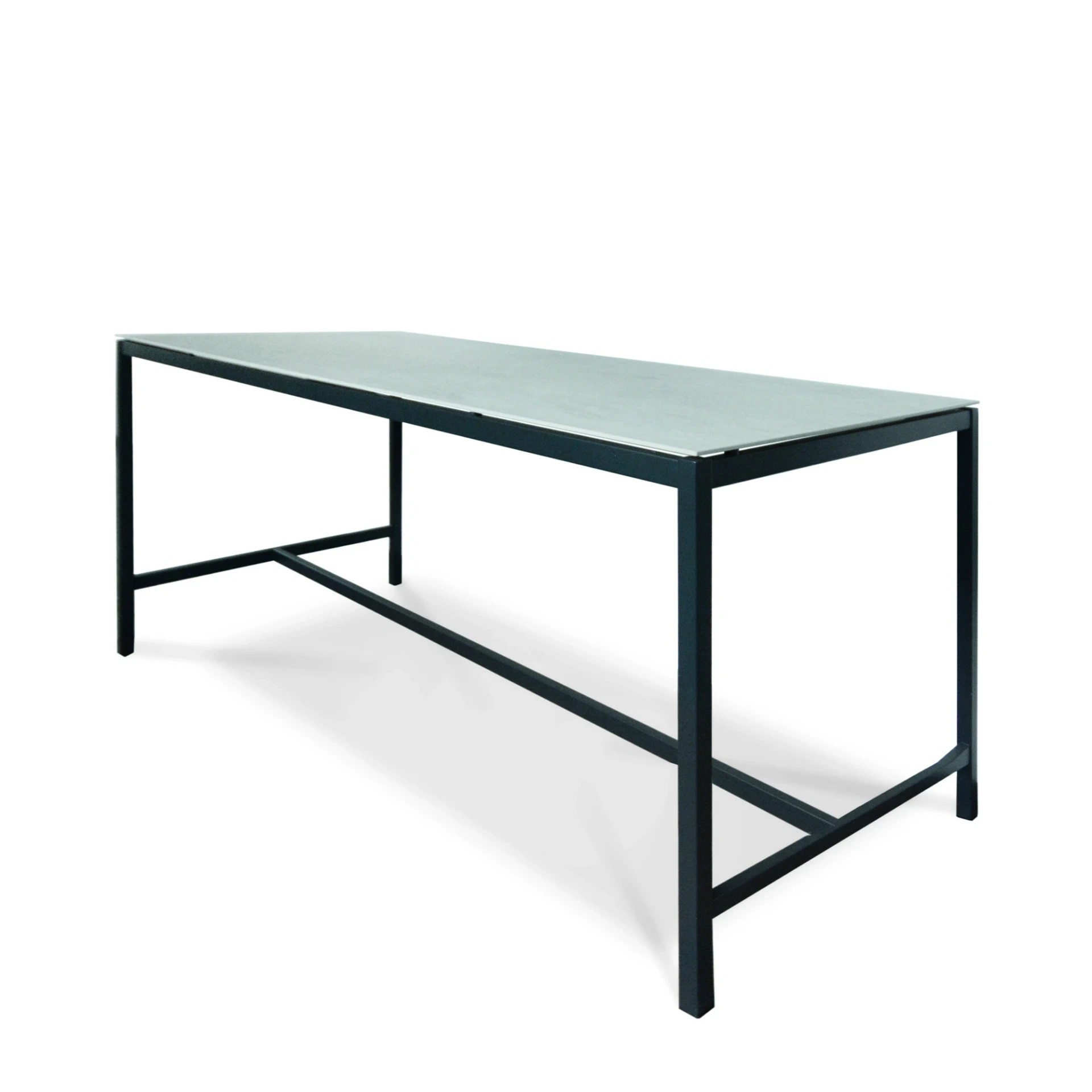 [2476AS-19] Suite High Dining table (80x80 cm, fm-ceramtop Lava nero 6mm)