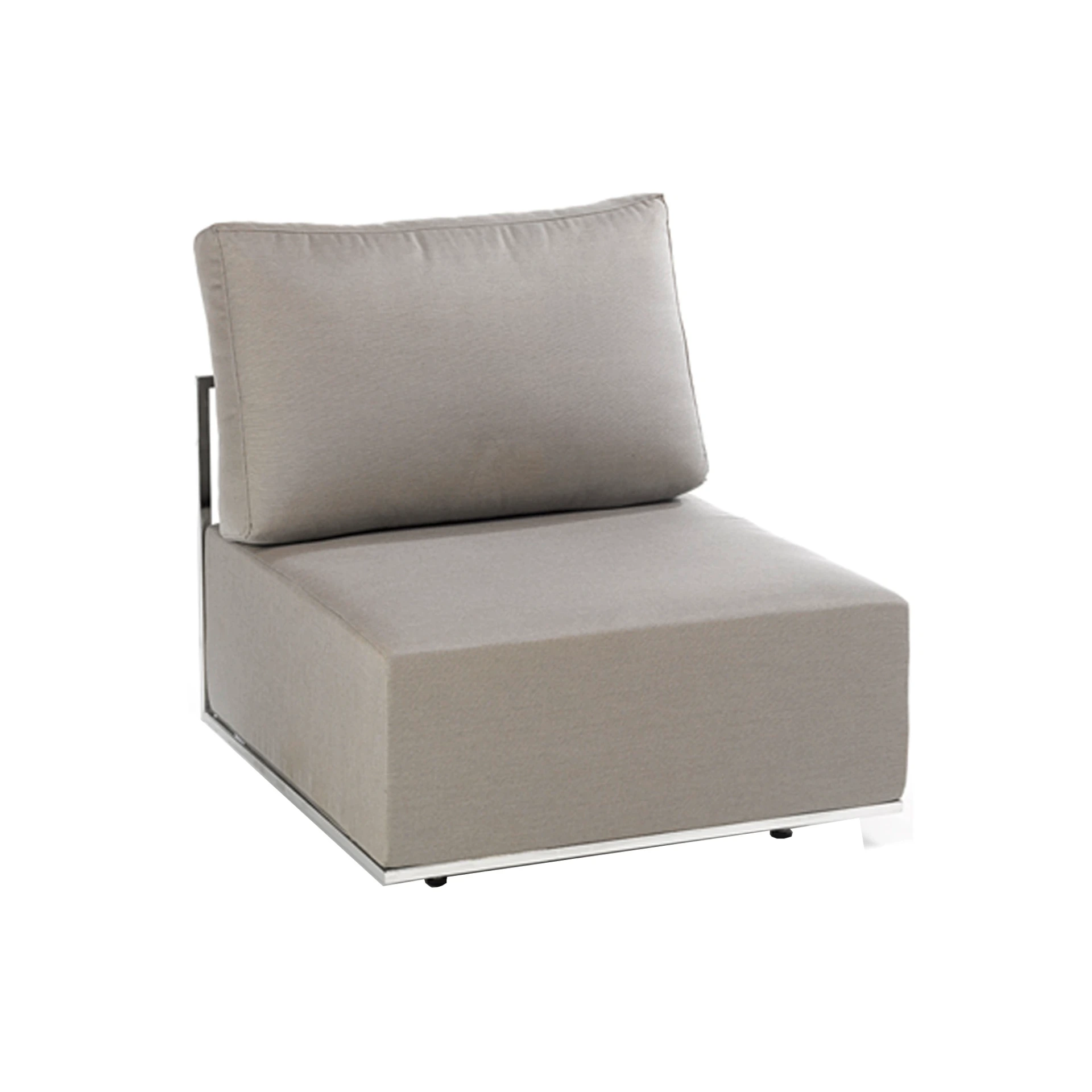[1443AS-10014W/A] Suite Mittelmodul (Edelstahl pulverbeschichtet Struktur-Lack matt anthrazit, Natte Nature weatherproof 10014W Kat A)