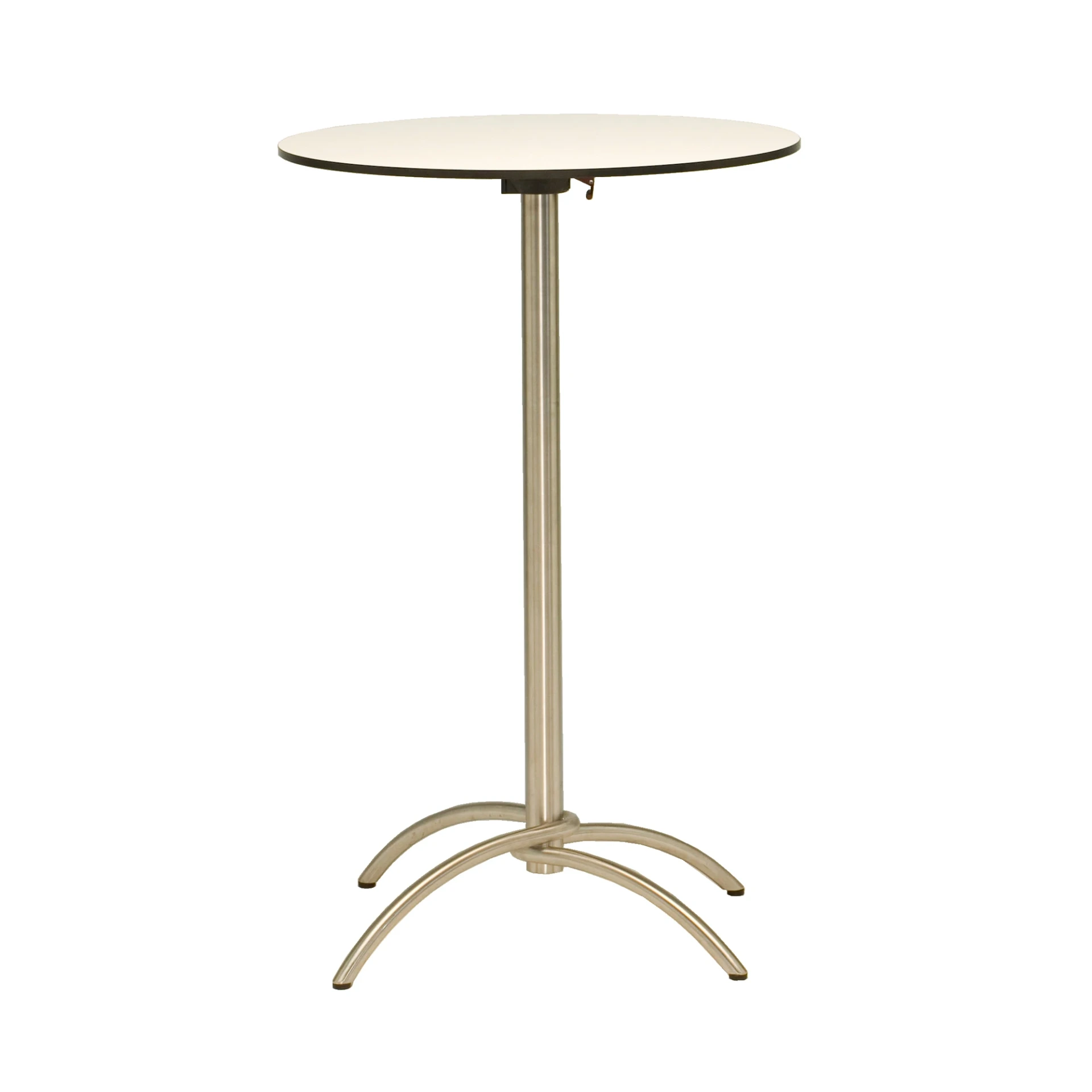 [1677AS-19Q70] Taku bar table (Stainless steel textured coating, anthracite matt, 70x70 cm, fm-ceramtop Lava nero 6mm)