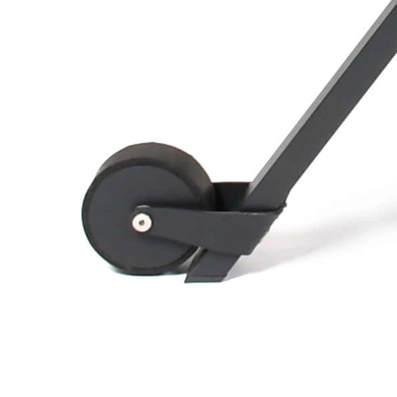 [1629AS-00] Flora sunbed set of wheels (Flora, Stainless steel textured coating, anthracite matt)