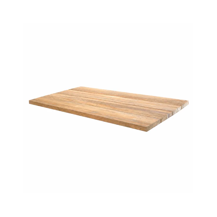 Tischplatte rechteckig 320 x 100 cm – Vintage Teak – 28 mm