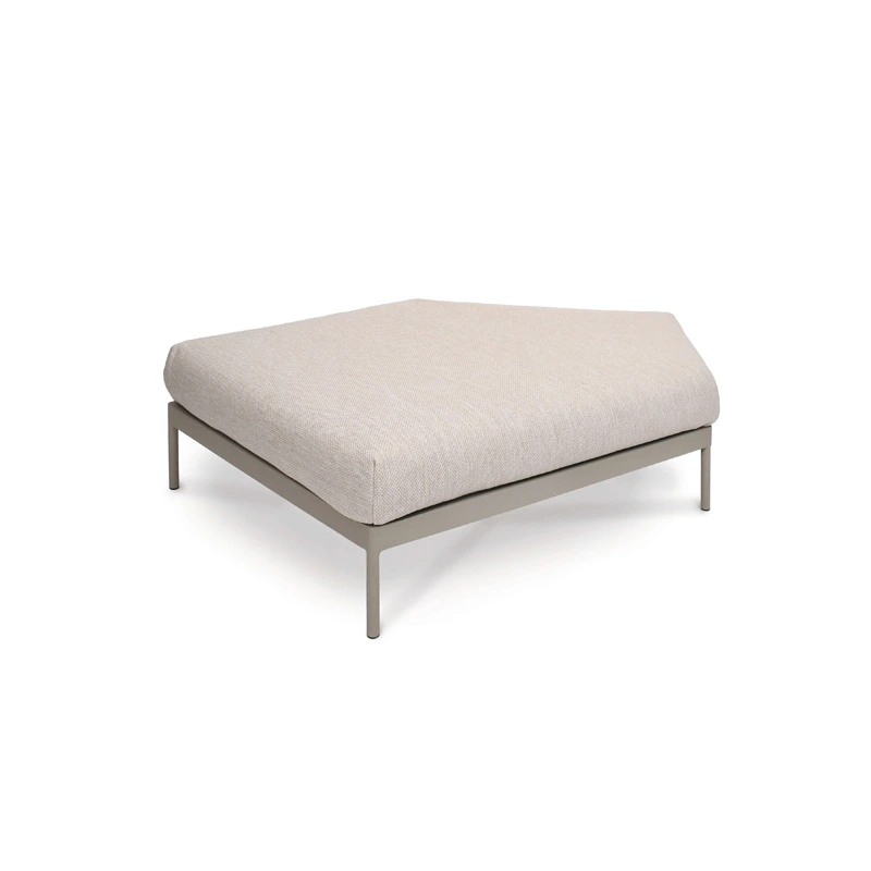 [2941AS-10014W/A] Kairos seating element (Stainless steel textured coating, anthracite matt, 100x100, Natte Nature weatherproof 10014W Kat A)